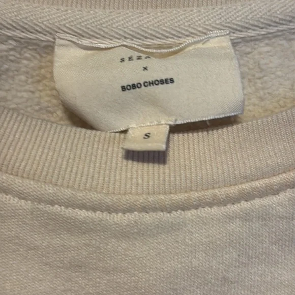 SEZANE BOBO CHOSES Heart Sweatshirt Size S - Picture 5 of 10